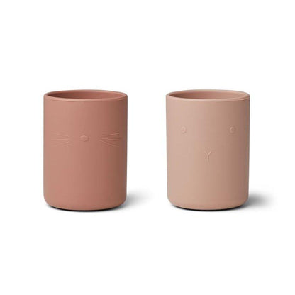 Liewood Ethan Silicone cup (2 Pack) - Rose Mix - Scandibørn