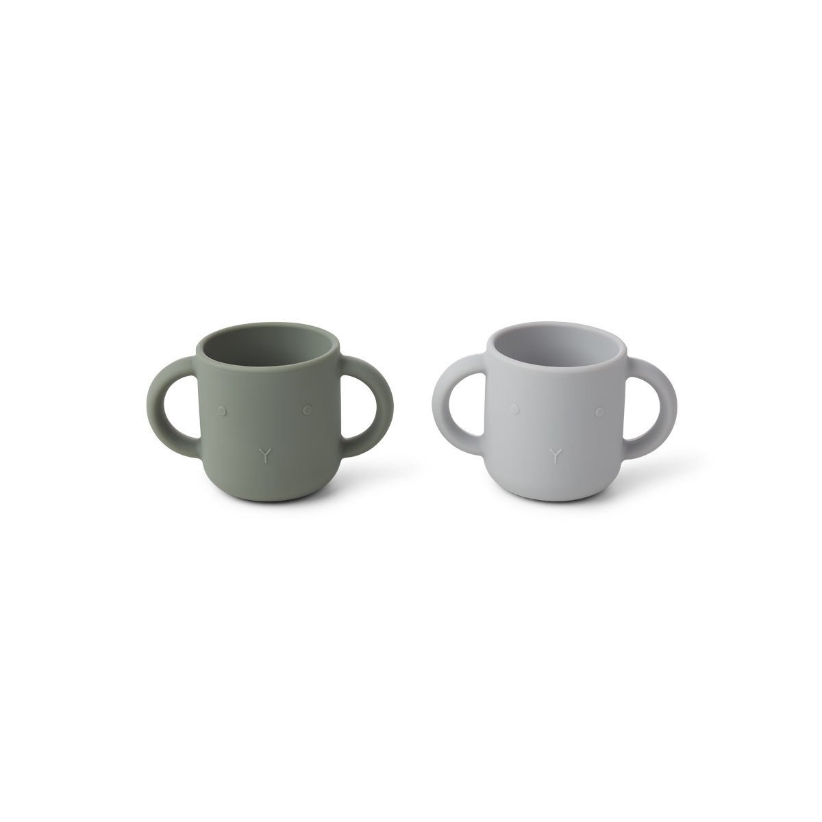 Liewood Gene Silicon cup (2 Pack) - Rabbit Green Faune - Scandibørn
