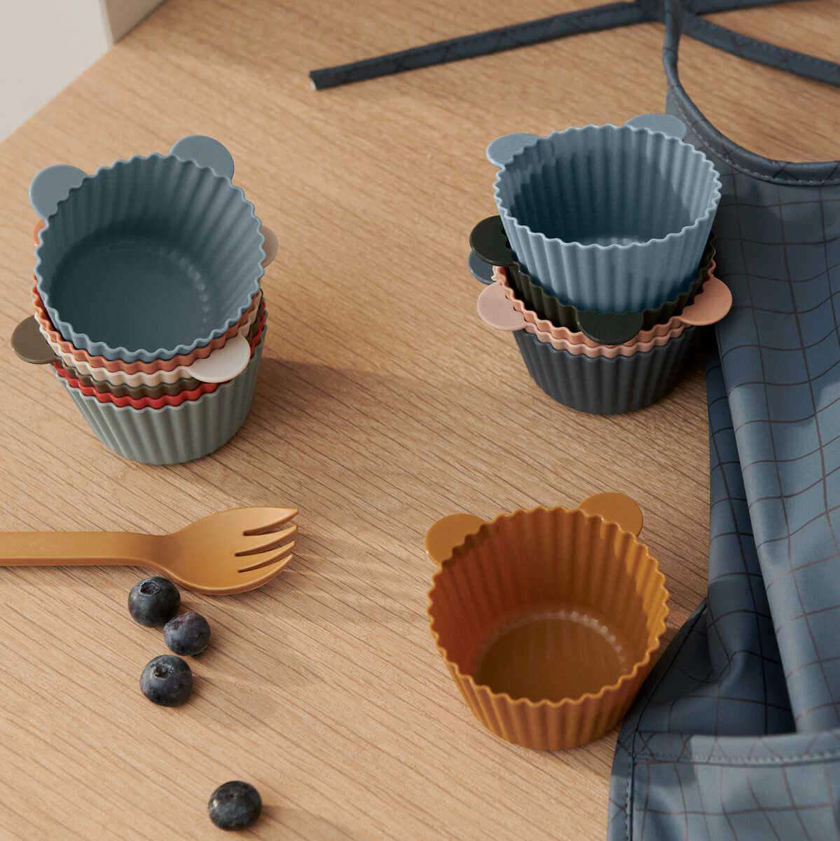 Liewood Jerry Cake Cup (12 pack) in Green Multi Mix - Scandibørn
