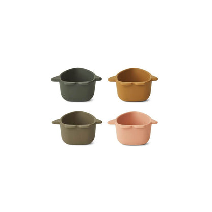 Liewood Malene Silicone Bowls - Space Multi Mix (Set of 4) - Scandibørn