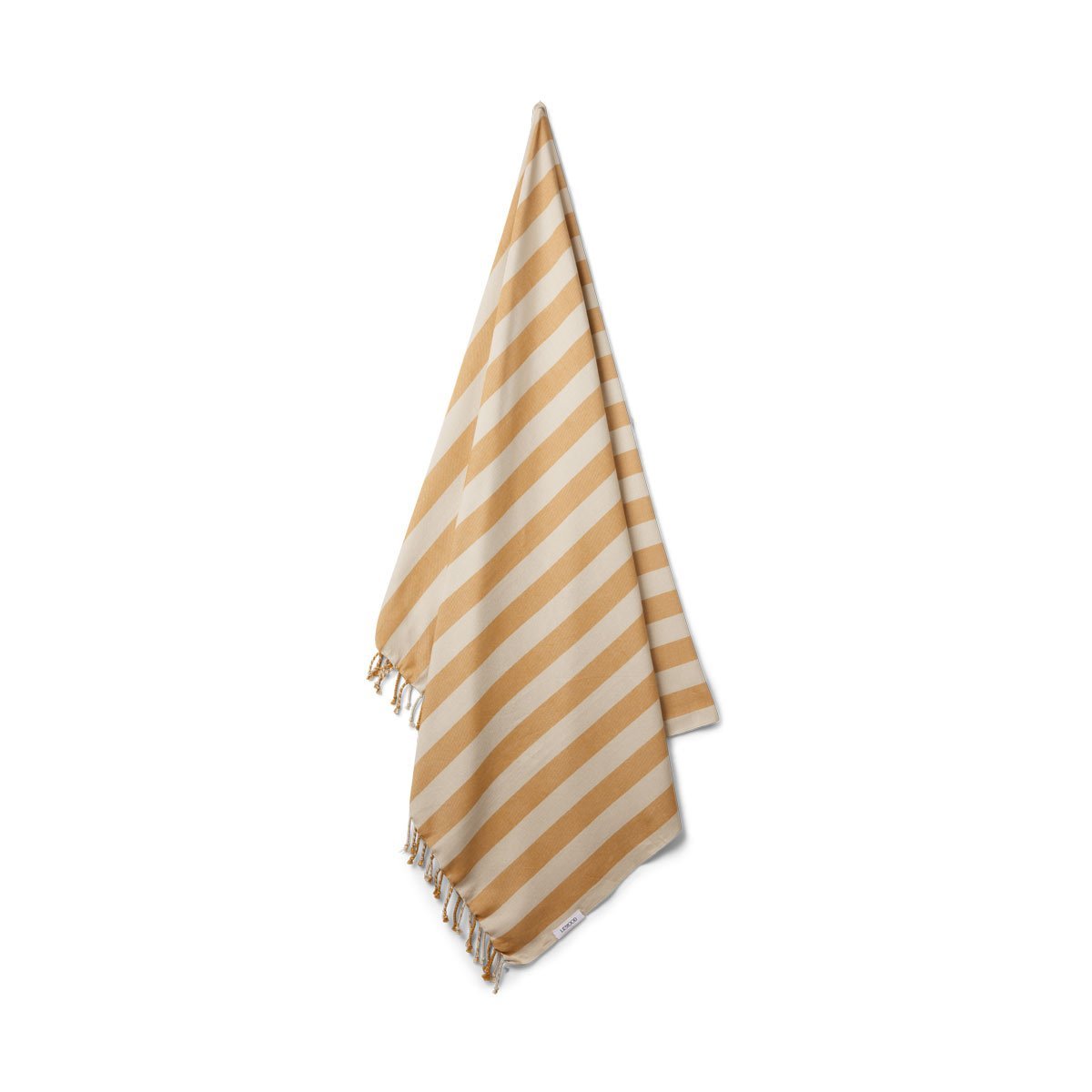 Liewood Mona Beach Towel in Mustard/Sandy Stripe - Scandibørn