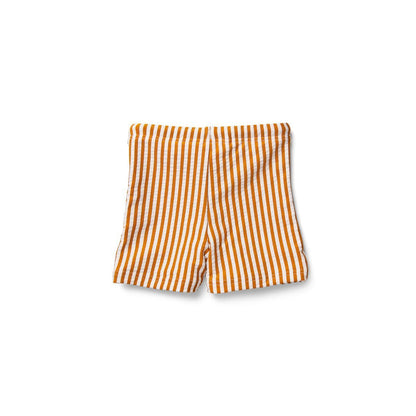 Liewood Otto Swim Pant seersucker Stripe Mustard/White - Scandibørn