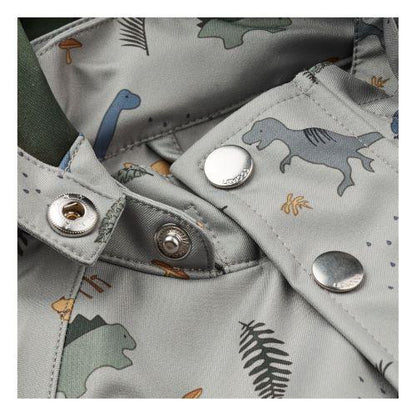 Liewood Parker Rainwear in Dino Dove Blue Mix (4-10Y) - Scandibørn