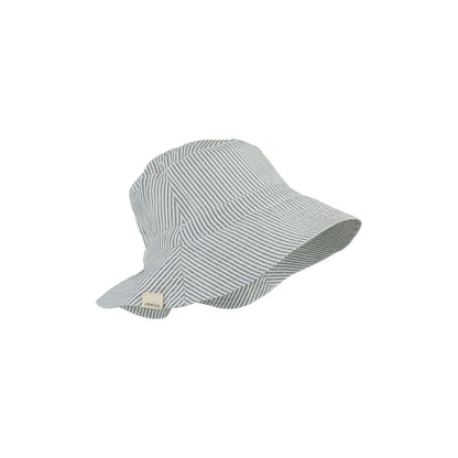 Liewood Sander Bucket Hat in Y/D Stripe: Blue Wave/Creme De La Creme - Scandibørn