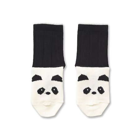 Liewood Silas Socks in Panda Creme de la Creme (2 pack) - Scandibørn