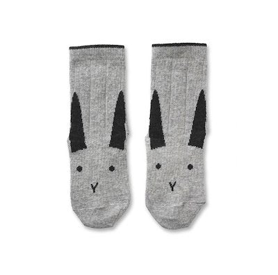 Liewood Silas Socks in Rabbit Grey (2 pack) - Scandibørn