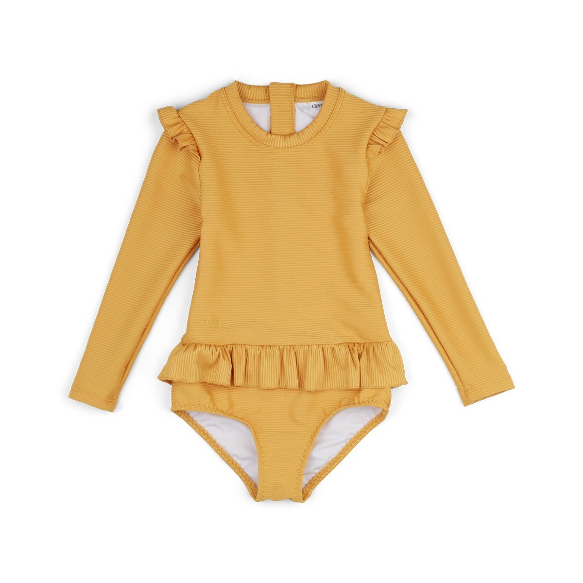 Liewood Sille Swim Jumpsuit Structure in Yellow Mellow - Scandibørn