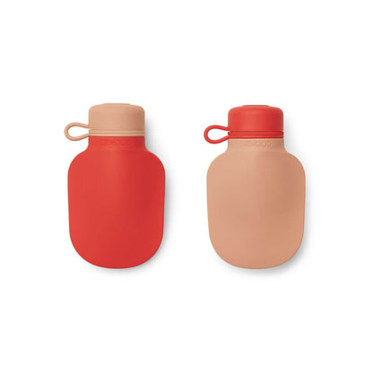 Liewood Silvia Smoothie Bottle (2 pack) - Apple Red/Tuscany Rose Mix - Scandibørn