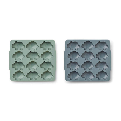 Liewood Sonny IceCube Tray 2 Pack - Peppermint/Whale Blue Mix - Scandibørn