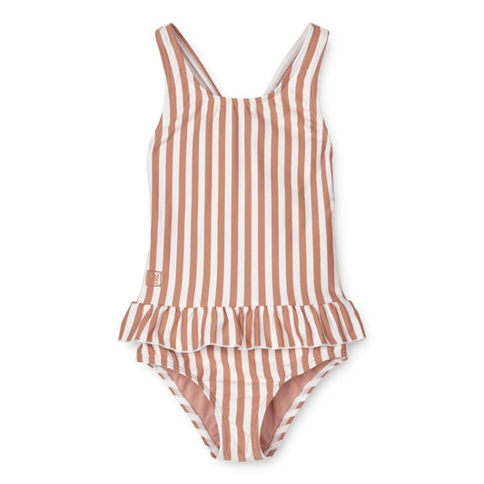 Liewood Amara Swimsuit - Y/D Stripe: Tuscany Rose / Creme De La Creme