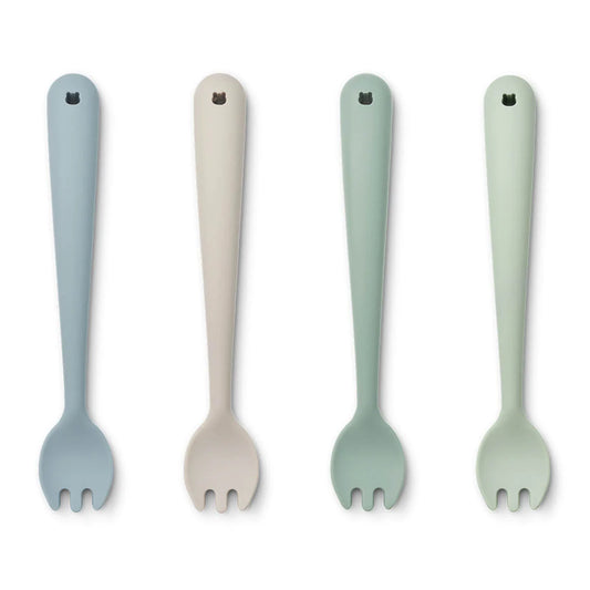 Liewood Scott Feeding Fork - Dusty Mint Multi Mix (Pack-4)