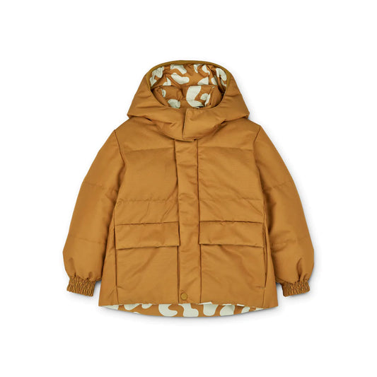 Liewood Paloma Puffer Jacket (1-6Y) - Mega Leo / Golden Caramel