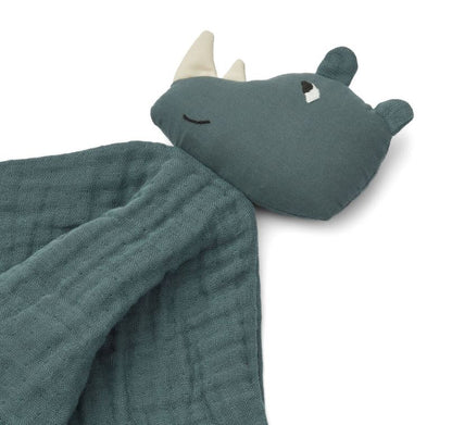 Liewood Addison Cuddle Rabbit Cloth - Rhino / Whale Blue