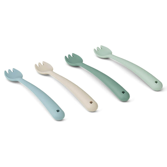 Liewood Scott Feeding Fork - Dusty Mint Multi Mix (Pack-4)