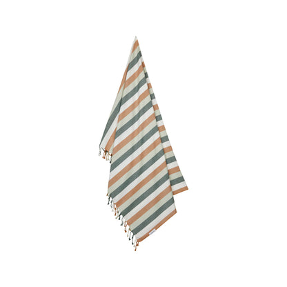 Liewood Mona Beach Towel Y/D Stripe - Dusty Mint Multi Mix