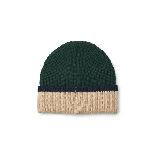 Liewood Miller Beanie - Hunter Green Multi Mix