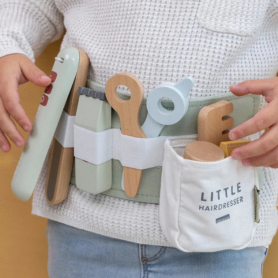 Wooden toy hairdressing 2024 set