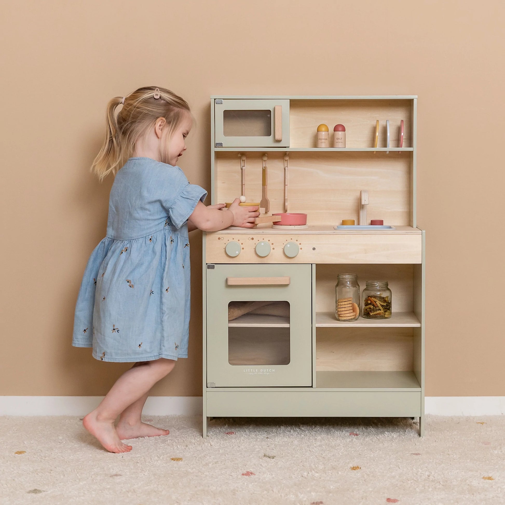 Little Dutch Kitchen in Mint  Kids' Wooden Kitchen – Scandiborn