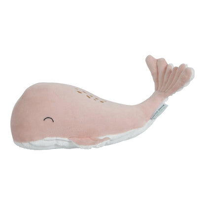 Little Dutch Small Cuddly Whale Toy in Ocean Pink - Scandibørn