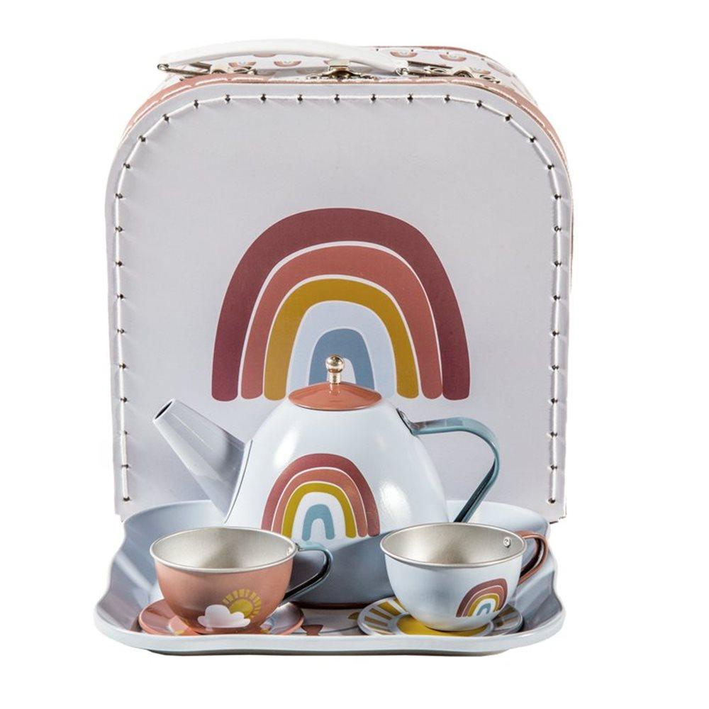 Little Dutch Tea Set in Rainbow Basket - Scandibørn