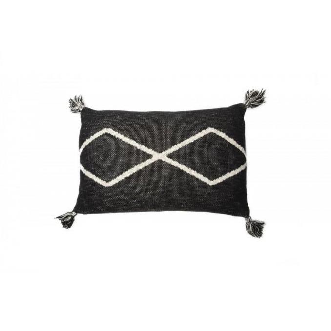 Lorena Canals Knitted Cushion Oasis Black - Scandibørn