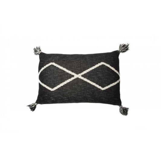 Lorena Canals Knitted Cushion Oasis Black - Scandibørn