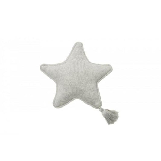 Lorena Canals Knitted Cushion Star Twinkle Grey - Scandibørn