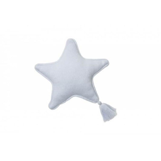 Lorena Canals Knitted Cushion Star Twinkle Soft Blue - Scandibørn
