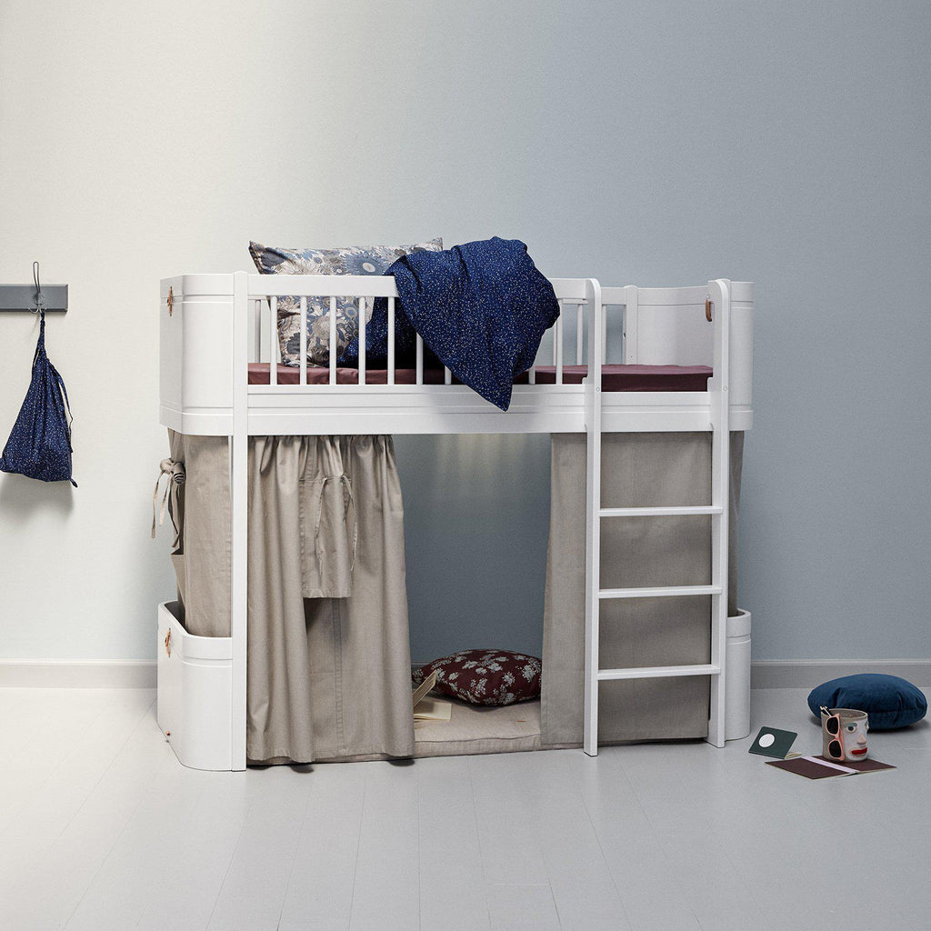 Wood Mini+ Low Loft Bed