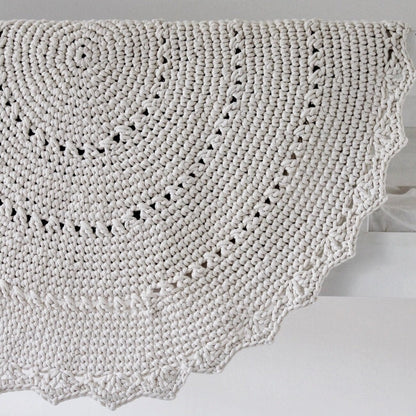 Zuri House Crochet Rug Mandala - Ivory