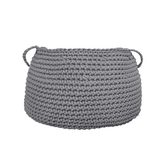 Zuri House Medium Cotton Basket - Dark Grey