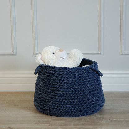 Zuri House Crochet Basket - Denim Blue