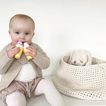 Zuri House Crochet Basket - Ivory