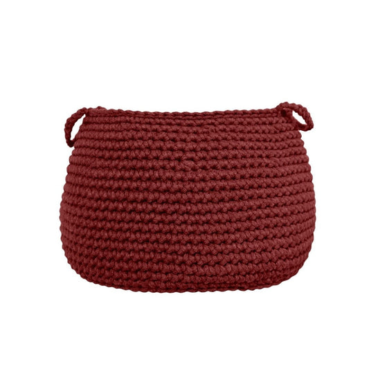 Zuri House Crochet Basket - Terracotta