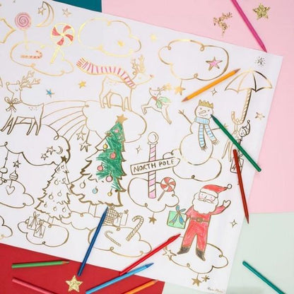 Meri Meri Christmas Colouring Posters - Scandibørn