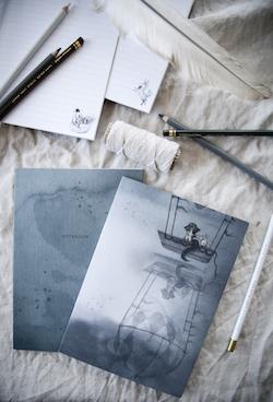 Mrs Mighetto Flying Boat Notebooks (2-pack) - Scandibørn