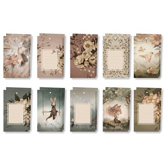 Mrs Mighetto - Gift Tags - Flowers and Tivoli (10 pack) - Scandibørn