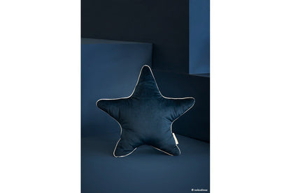 Nobodinoz Aristote Star Velvet Cushion in Night Blue - Scandibørn