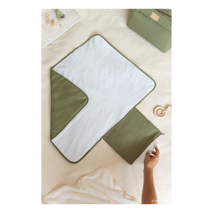 Nobodinoz Baby On The Go Waterproof Changing Mat - Olive Green