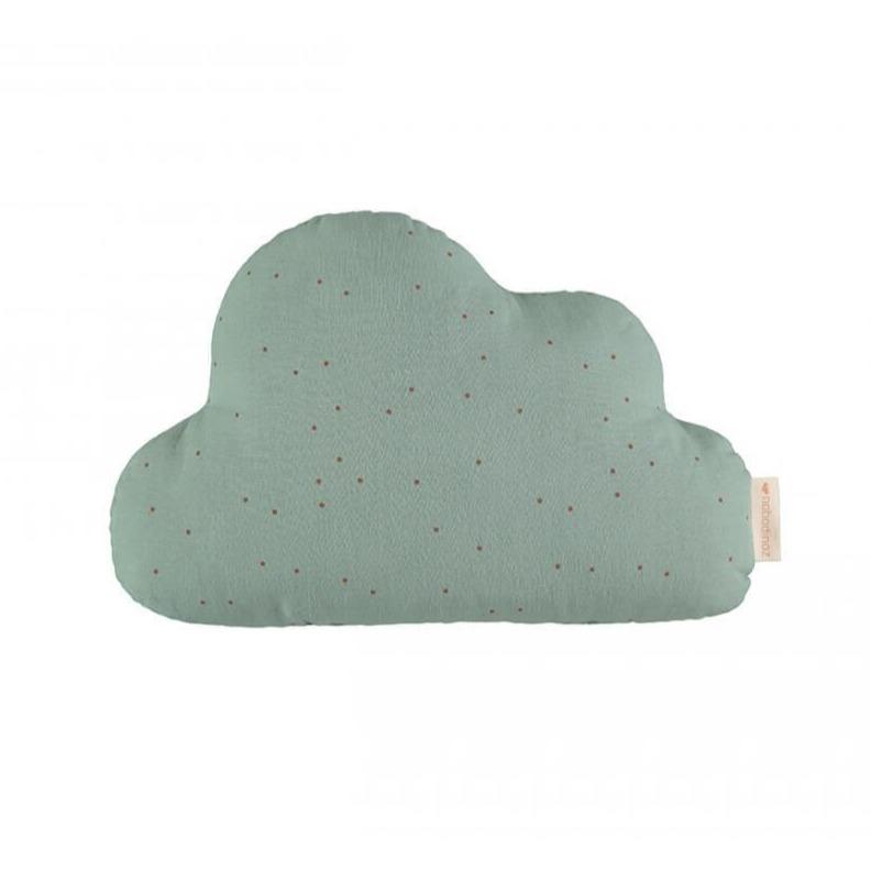 Nobodinoz Cloud Cushion in Sweet Dots Eden Green - Scandibørn