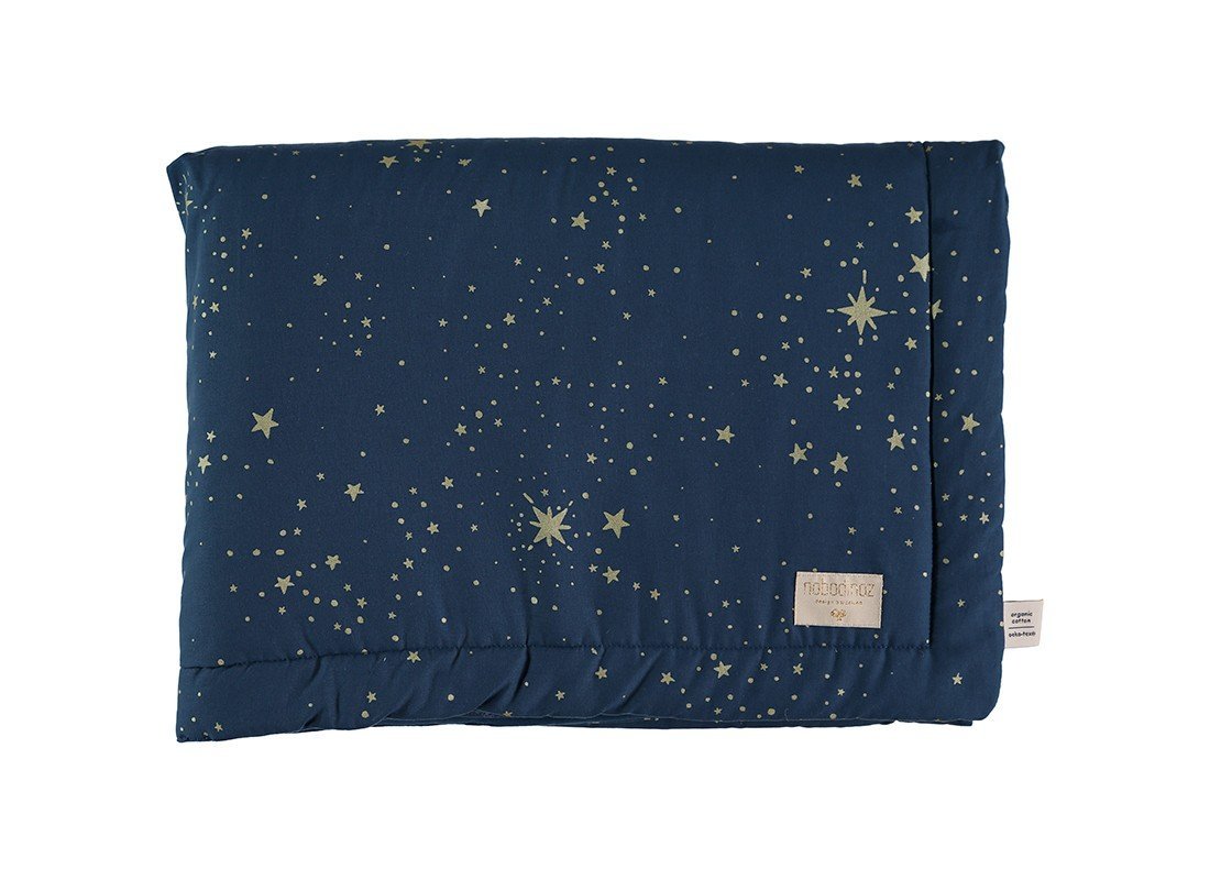 Nobodinoz Laponia Mini Blanket - Gold Stella Night Blue - Scandibørn