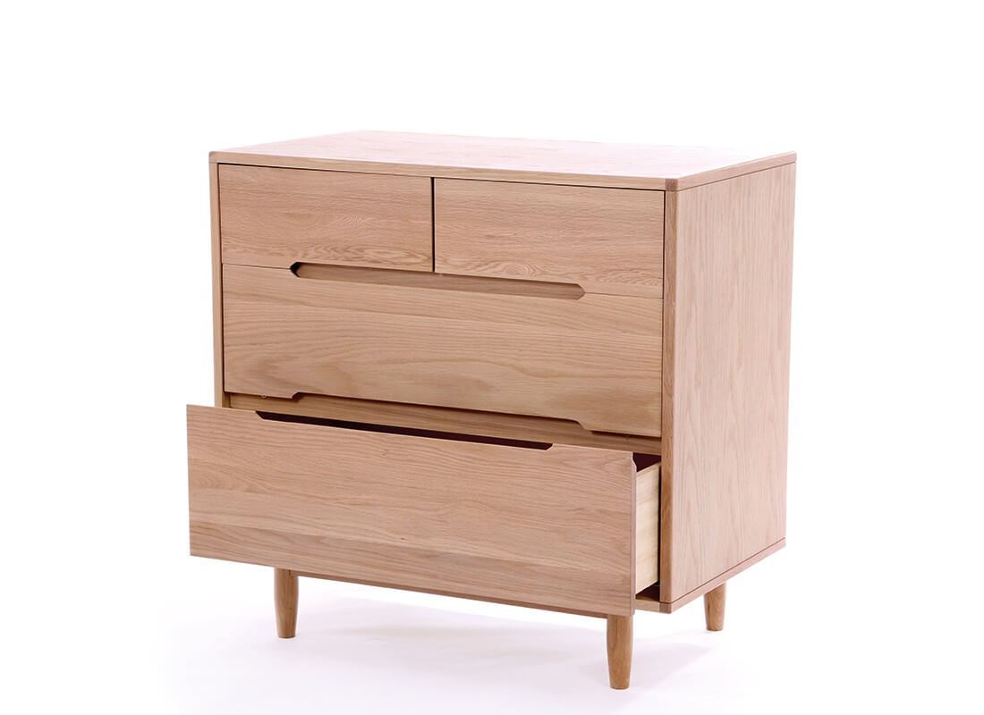 Nobodinoz Pure 4 Drawer Dresser Oak - Scandibørn