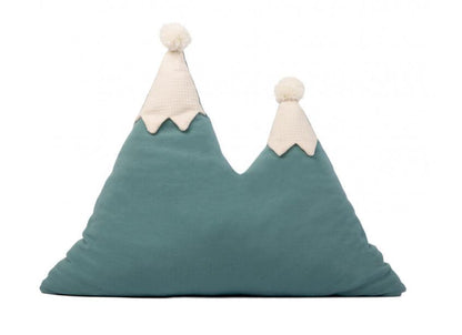 Nobodinoz - Snowy Mountain Cushion in Magic Green - Scandibørn