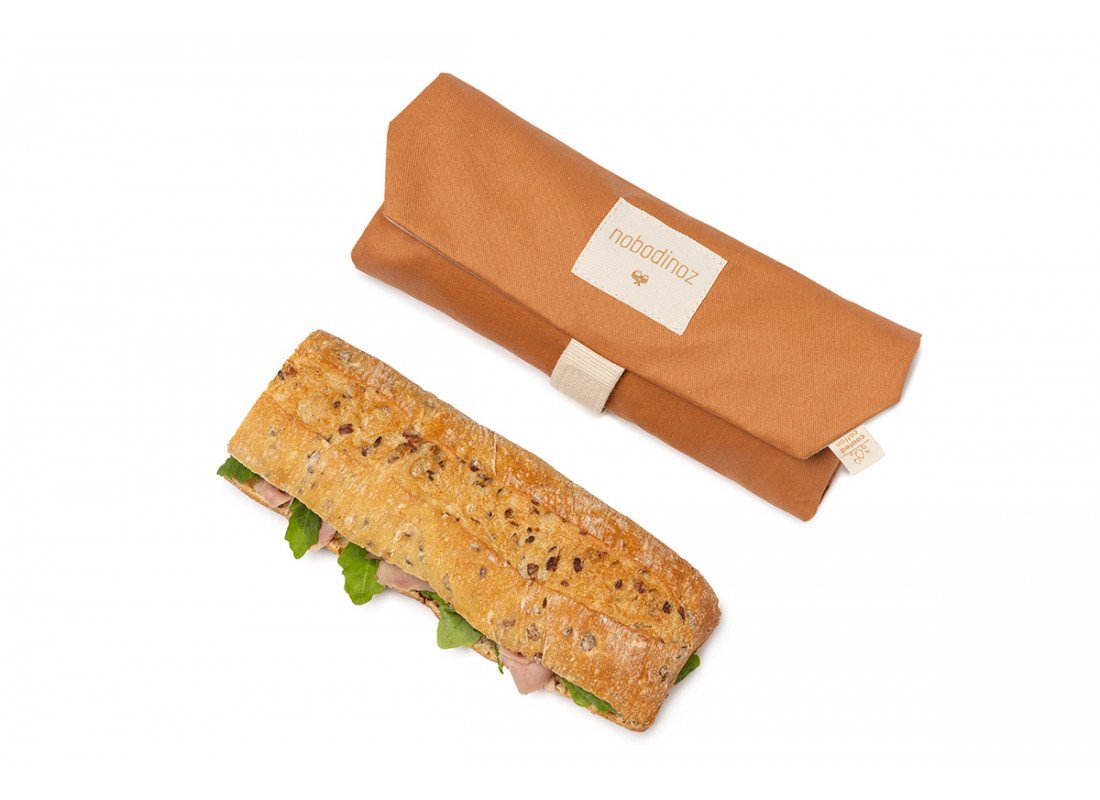Nobodinoz Sunshine Eco Sandwich Wrap in Cinnamon - Scandibørn