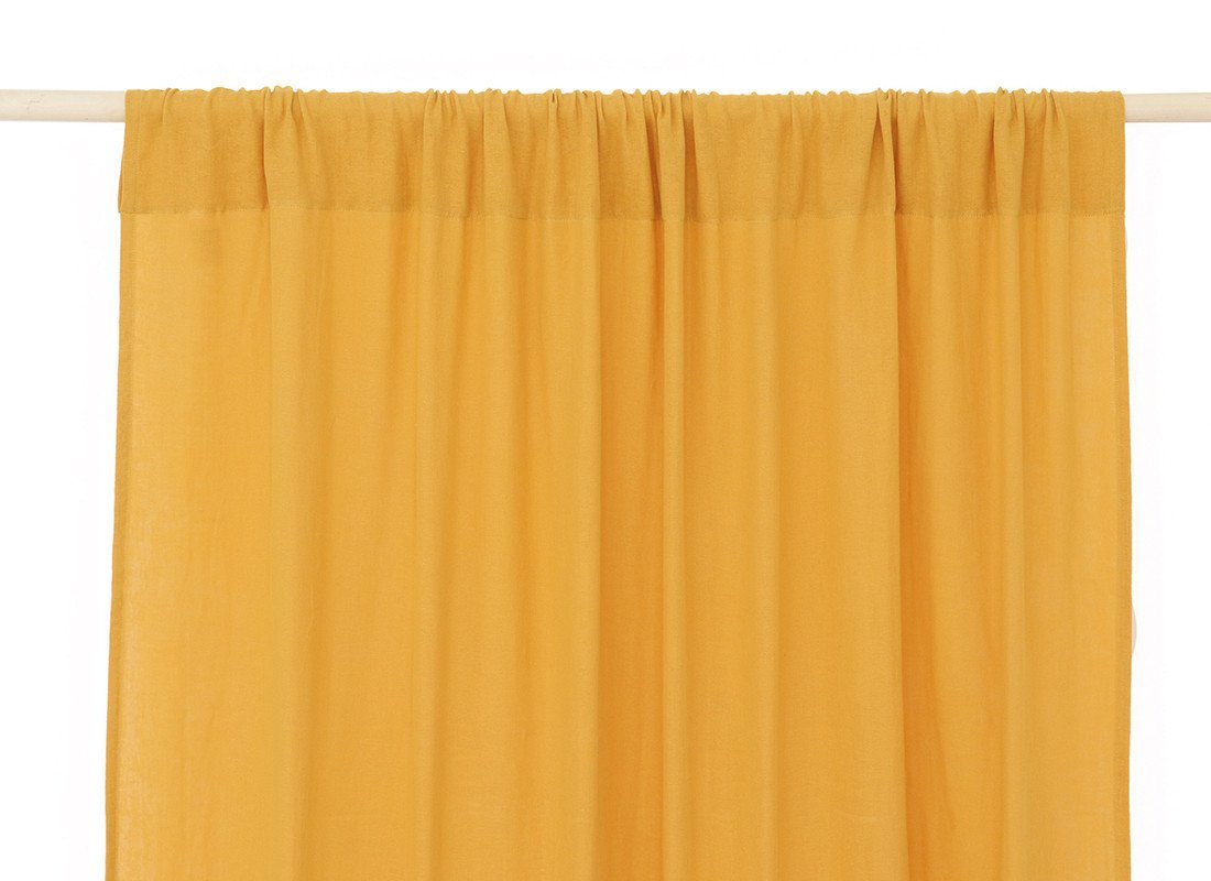 Nobodinoz Utopia Curtain in Farniente Yellow - Scandibørn
