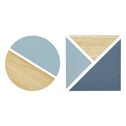 Nofred Wooden Magnets Set - Blue
