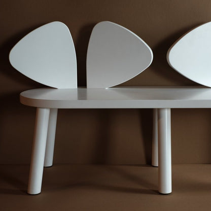 Nofred Mouse bench in white - Scandibørn