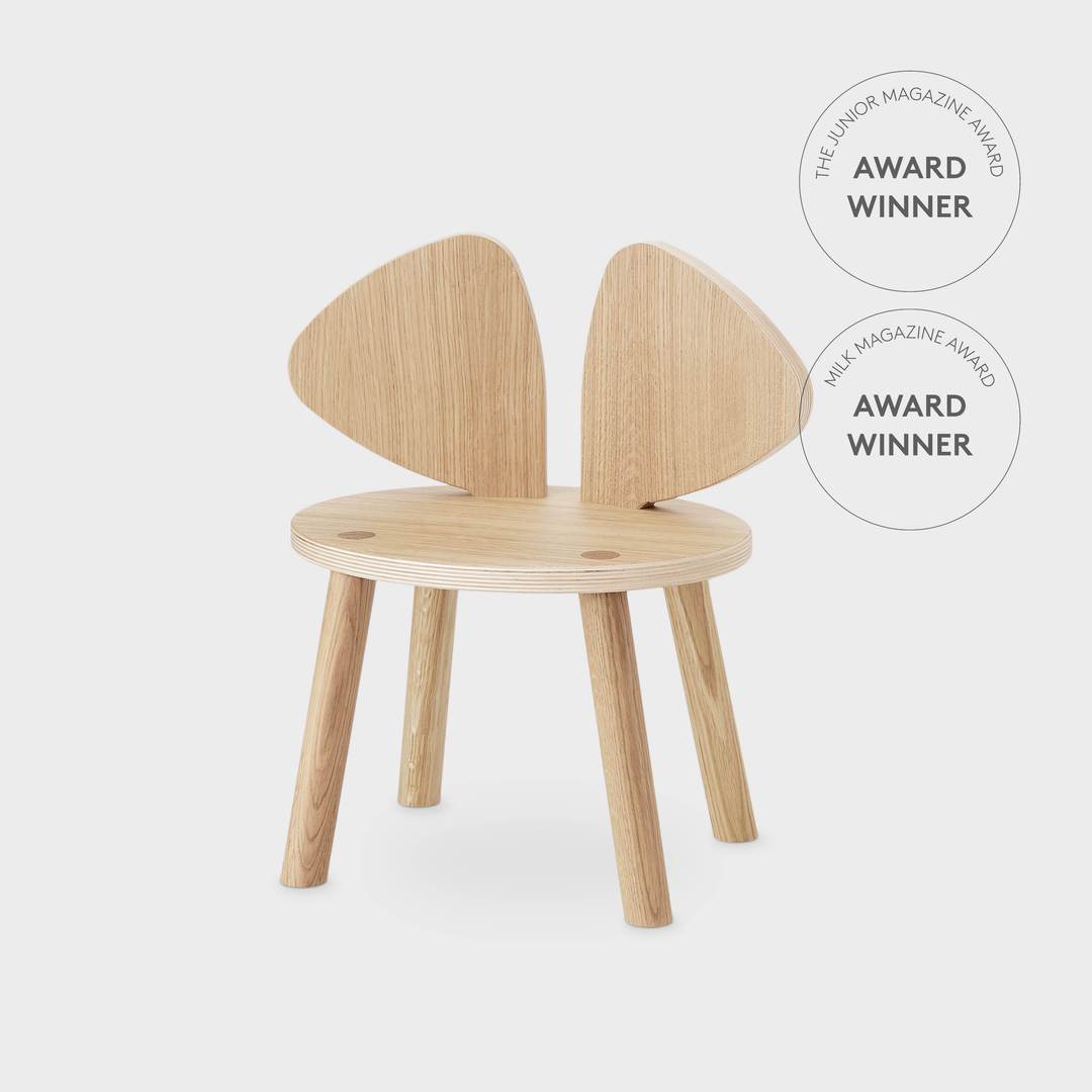 Nofred Mouse chair in oak (2-5 years) - Scandibørn
