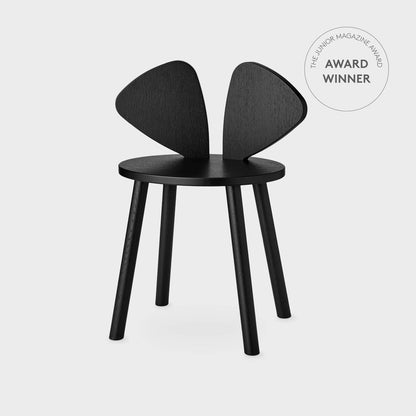 Nofred Mouse School Chair in Black (6-10 Years) - Scandibørn