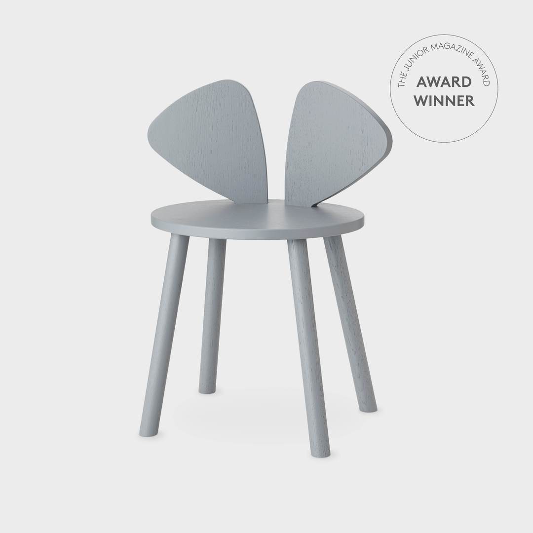 Nofred Mouse School Chair in Grey (6-10 Years) - Scandibørn